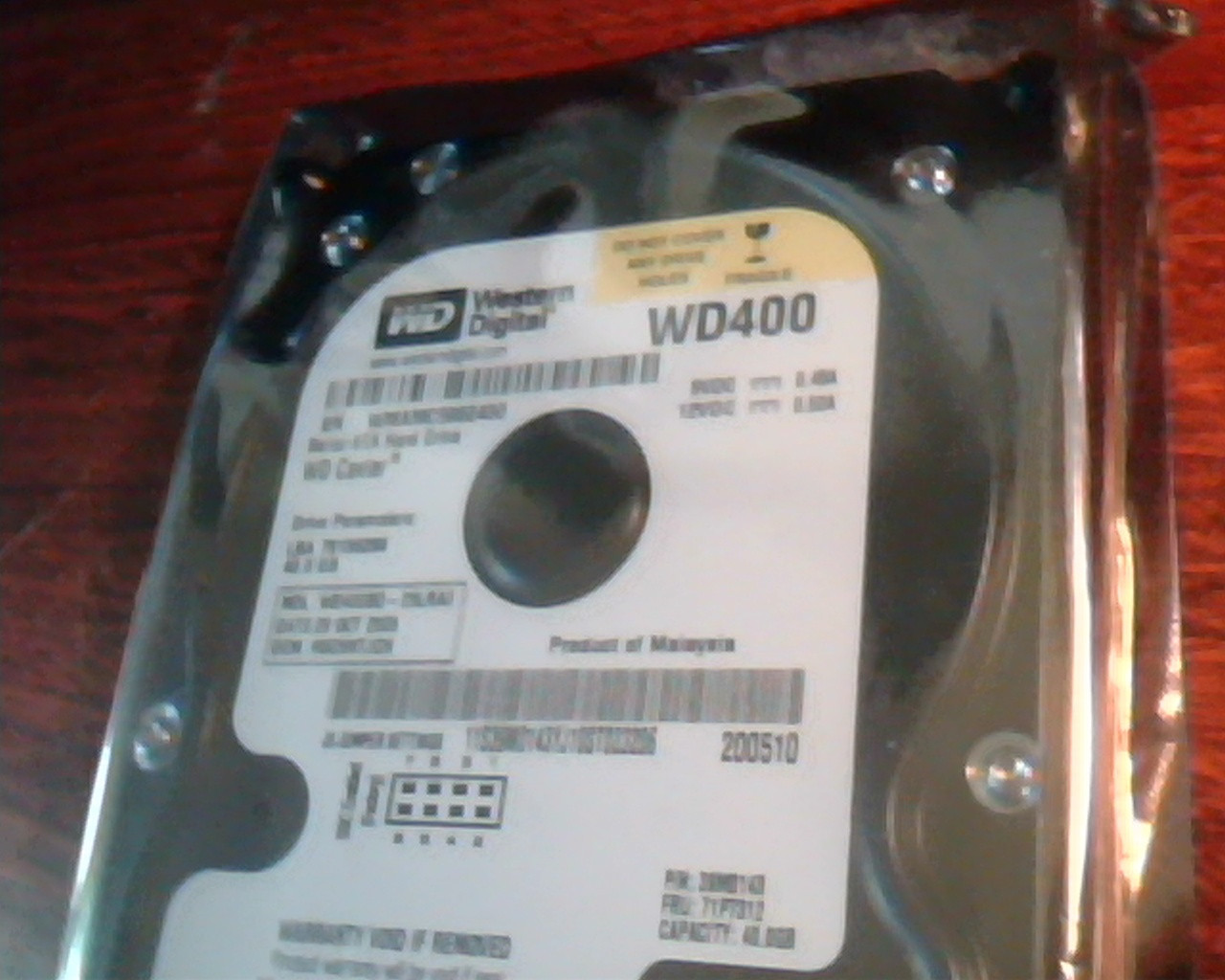 Hard Drive SATA Western Digital WD400BD-23LRA0 WD400 Caviar 39M0143 STILL SEALED - image 5