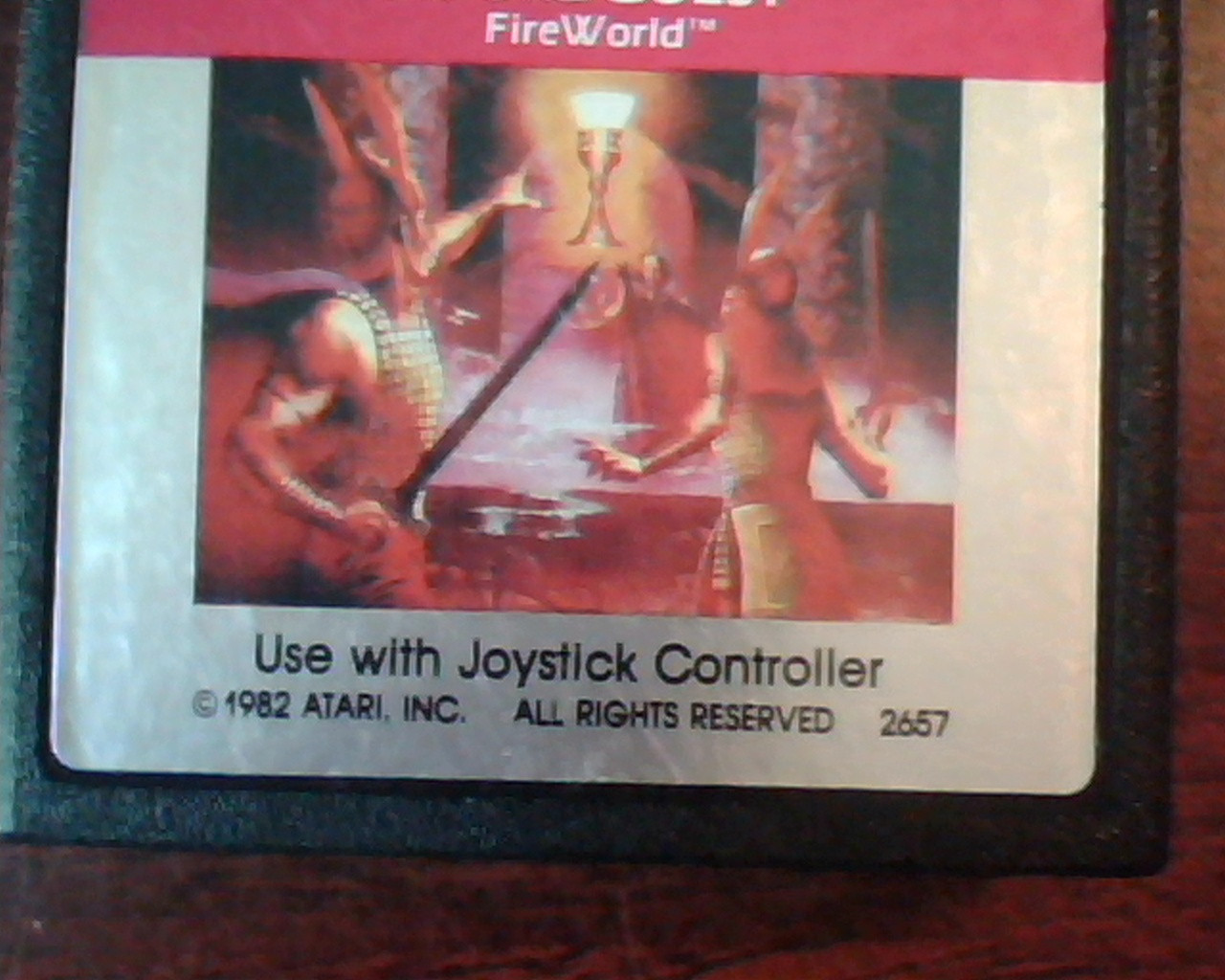 Game Cartridge ATARI 2600 Swordquest FireWorld 2657 1982 Atari - image 3