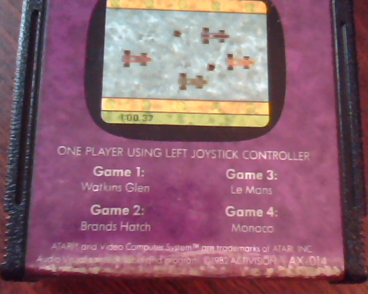Game Cartridge ATARI ActiVision Grand Prix AX-014 Watkins Glen Le Mans Monaco - image 3