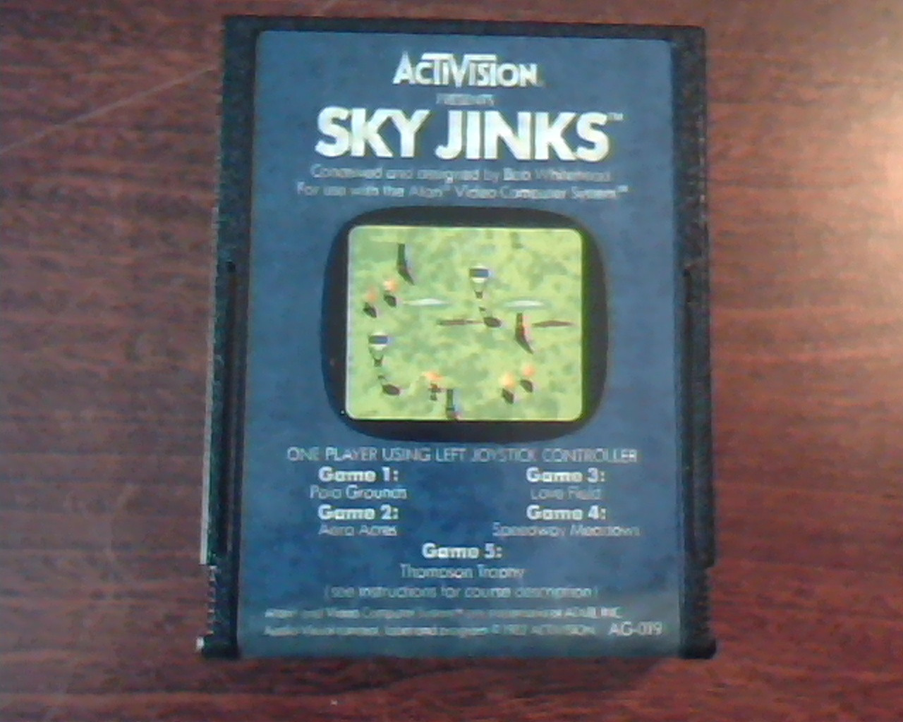 Game Cartridge ATARI ActiVision Sky Jinks AG-019 Polo Grounds Aero Acres