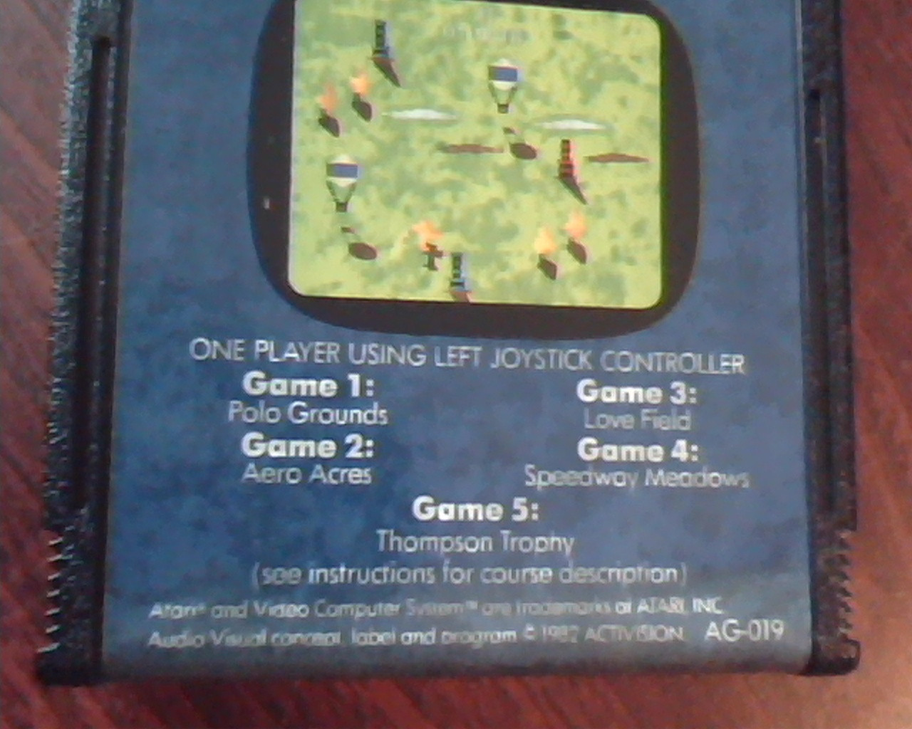 Game Cartridge ATARI ActiVision Sky Jinks AG-019 Polo Grounds Aero Acres - image 3