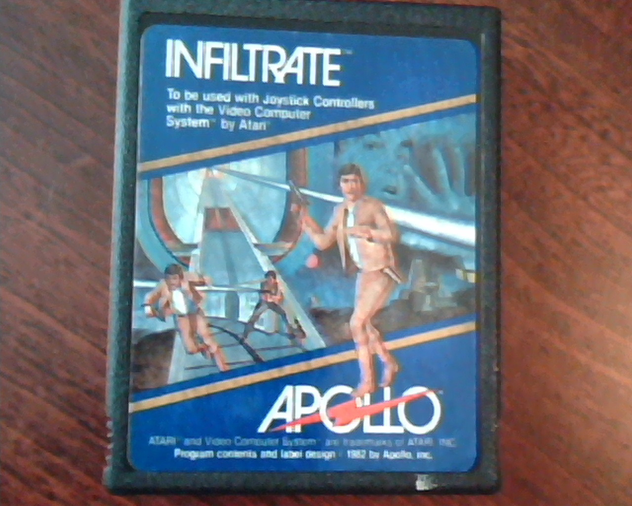 Game Cartridge Program Atari Apollo Infiltrate 1982 Atari Video Computer System