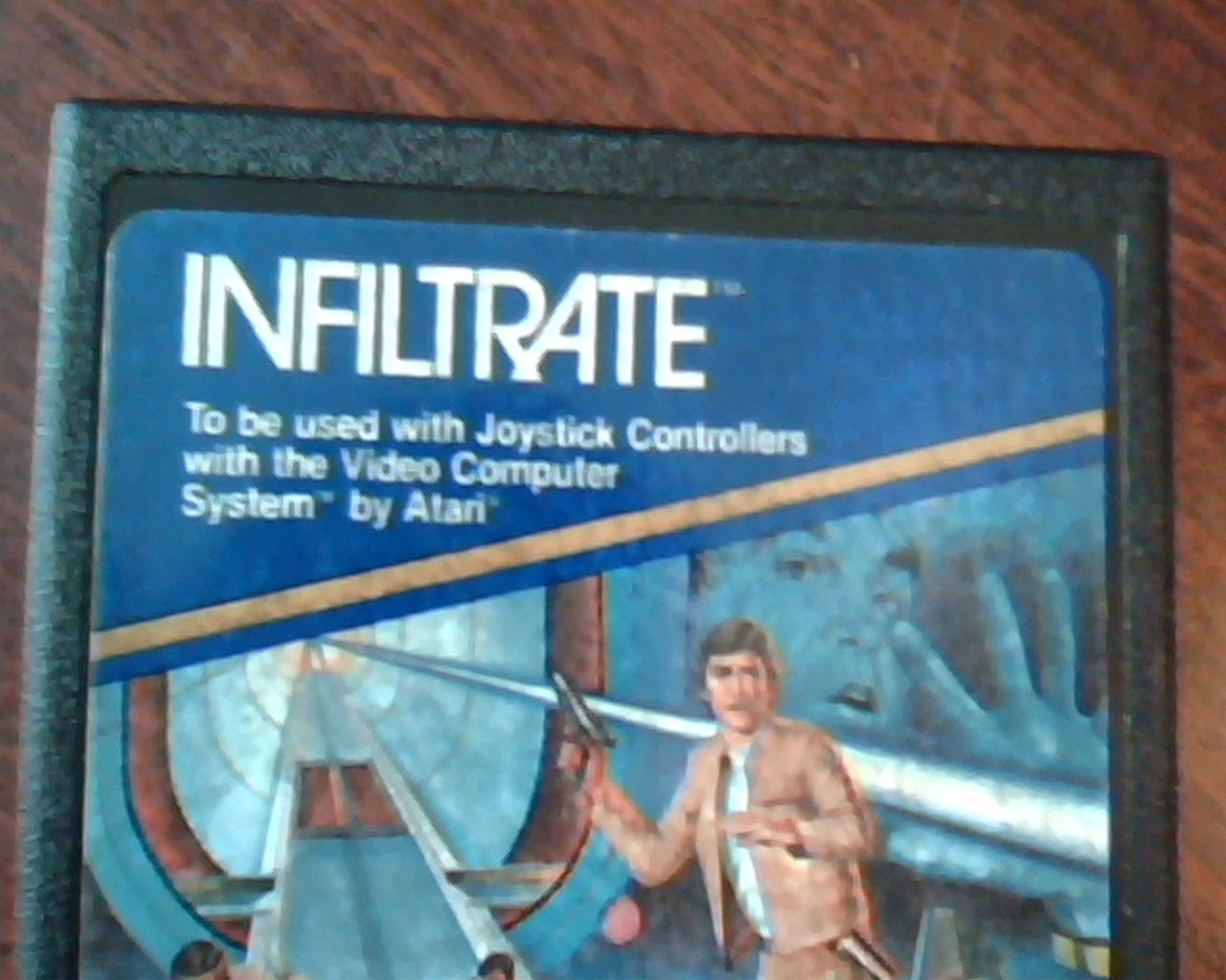 Game Cartridge Program Atari Apollo Infiltrate 1982 Atari Video Computer System - image 2