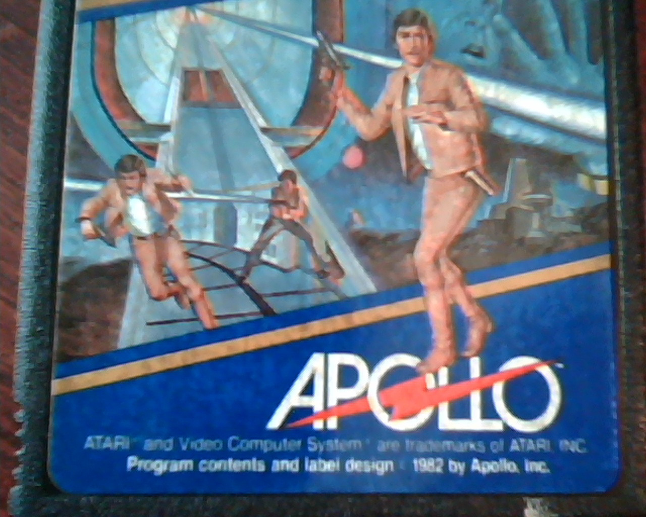 Game Cartridge Program Atari Apollo Infiltrate 1982 Atari Video Computer System - image 3