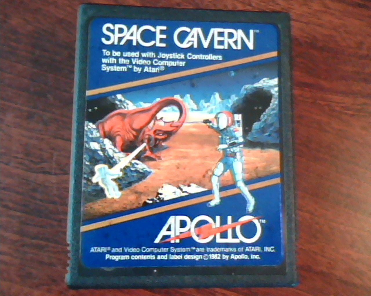Game Cartridge Program ATARI APOLLO Space Cavern 1982 Atari