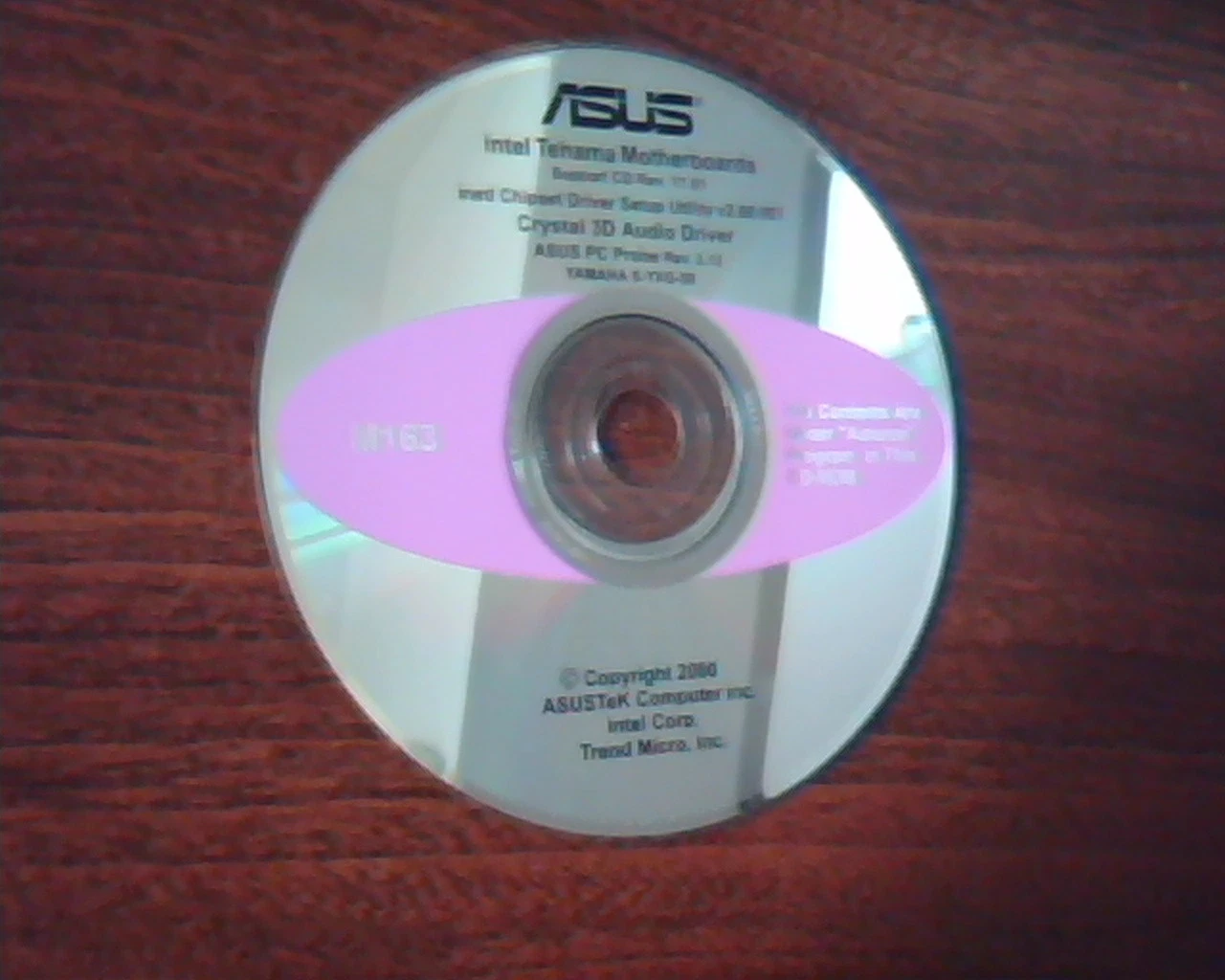 ASUS Intel Tehama Motherboards support CD Crystal 3D Audio Driver Probe Setup
