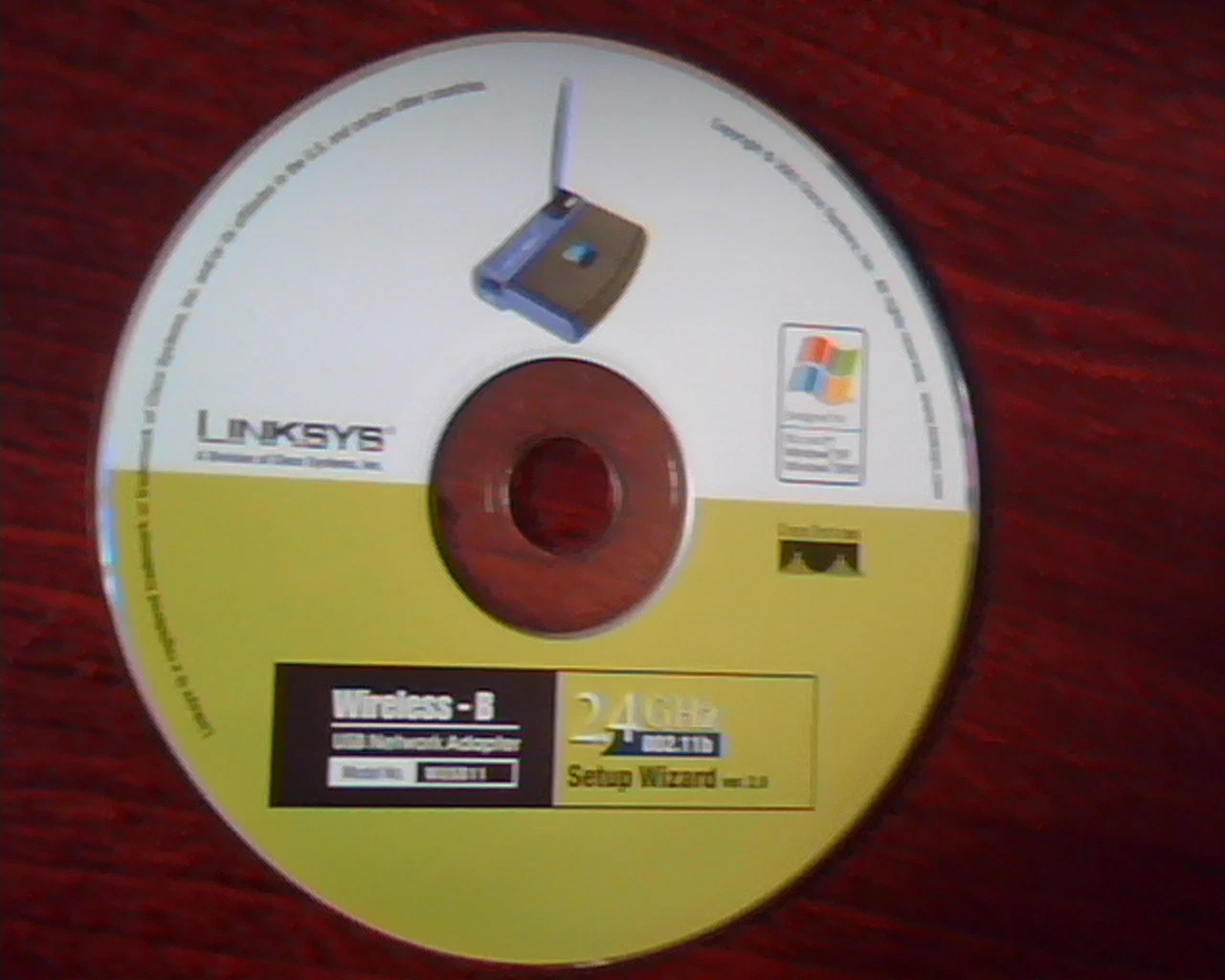 Linksys CD Wireless-B USB Network Adapter WUSB11 2.4 Ghz Setup Wizard Ver2.0