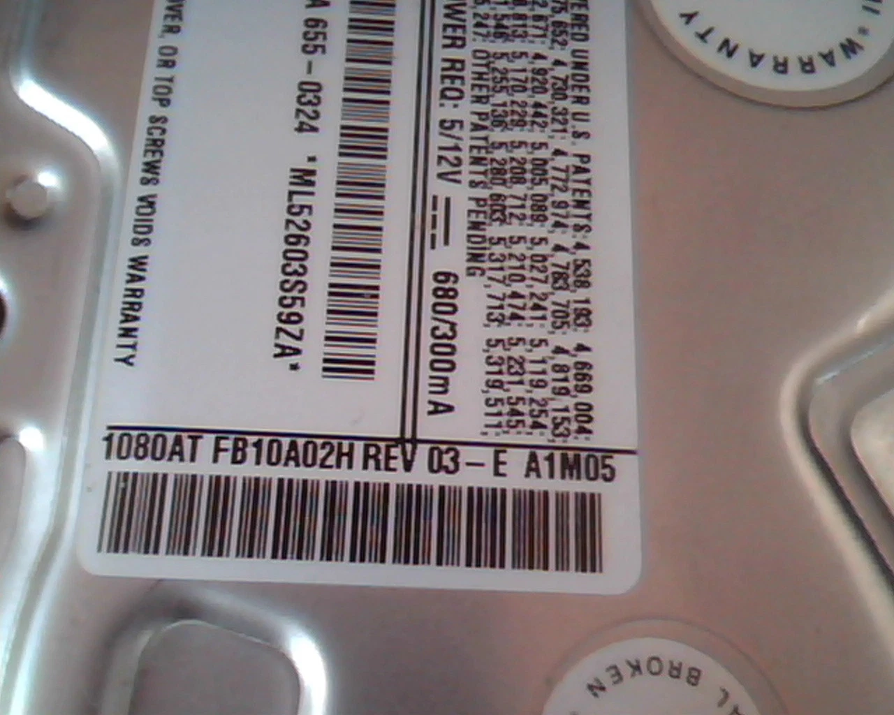 Hard Disk Drive IDE Quantum FB10A011 03-C 1080AT 03-E FB10A02H A1M05 3.5 Apple - image 2