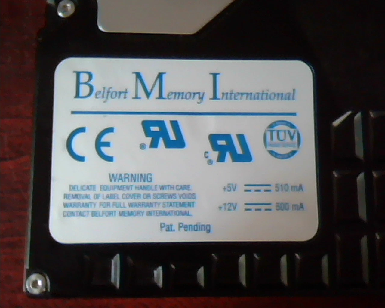 Hard Disk Drive IDE BMI Belfort Memory International B5300A 64-0017-002 Rev B