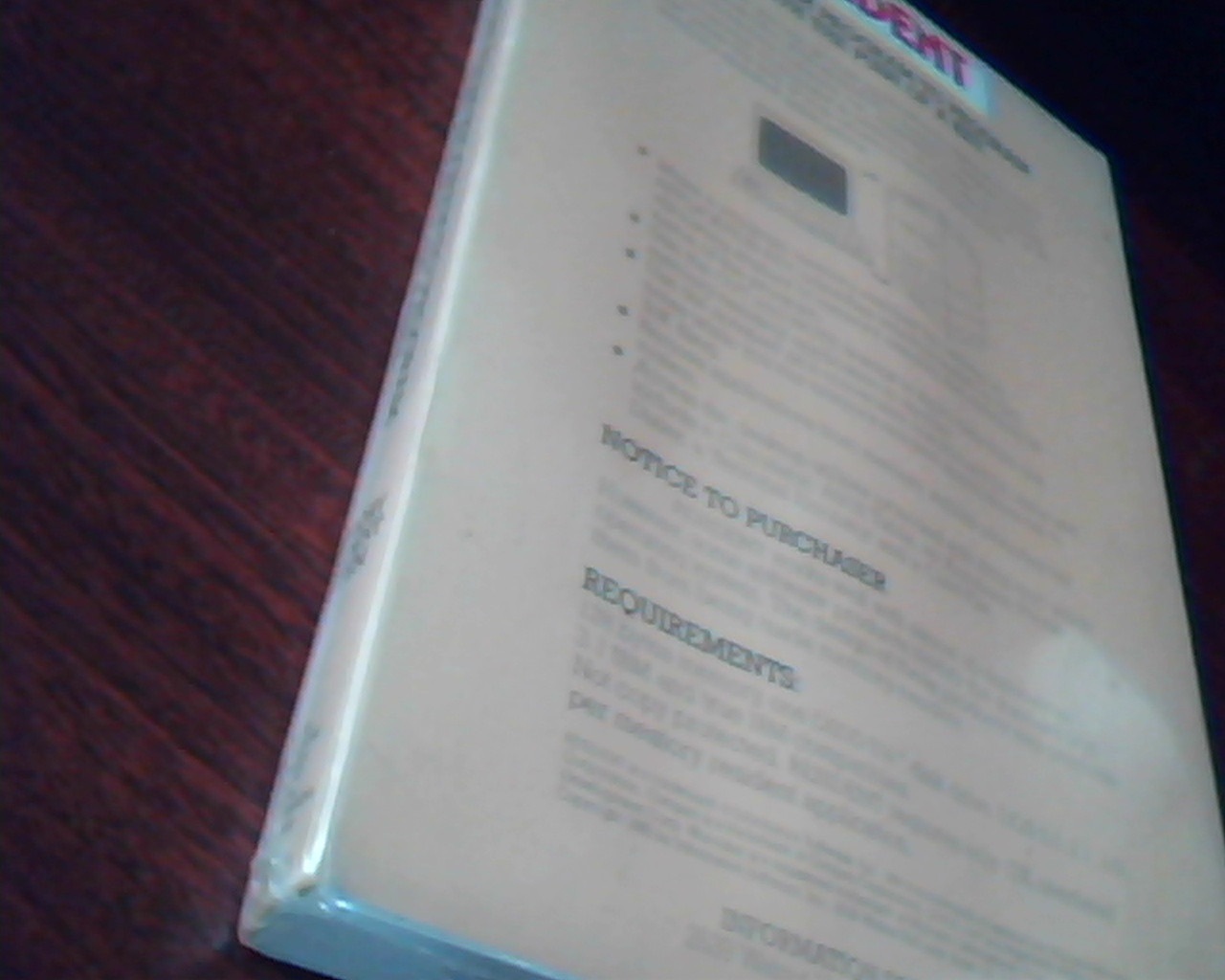 RESIDENT from Information Software Memory Resident System UNOPENED floppy - image 2