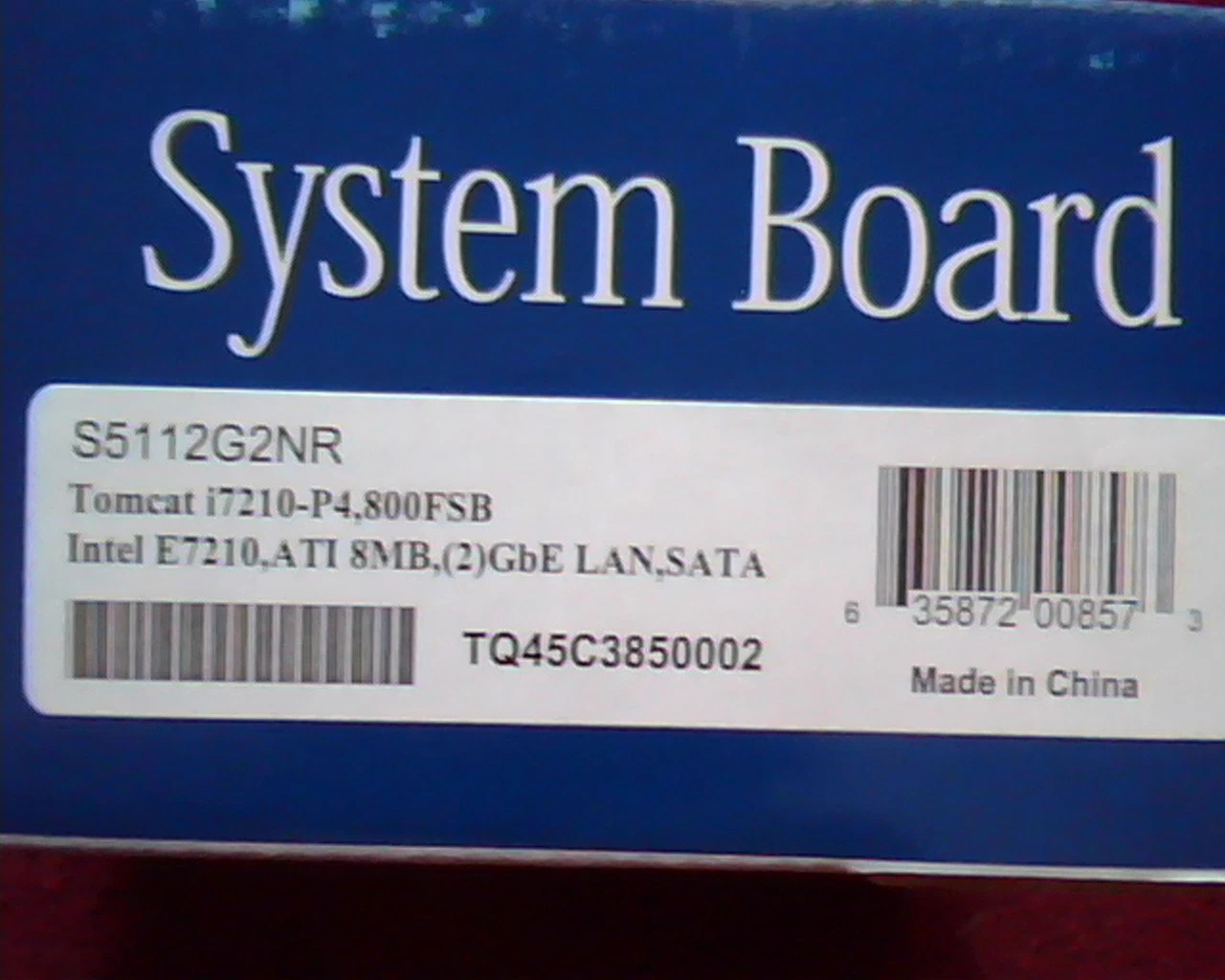Tyan System Board S5112G2NR Tomcat i7210 P4 TQ45C3850002 Motherboard - image 2