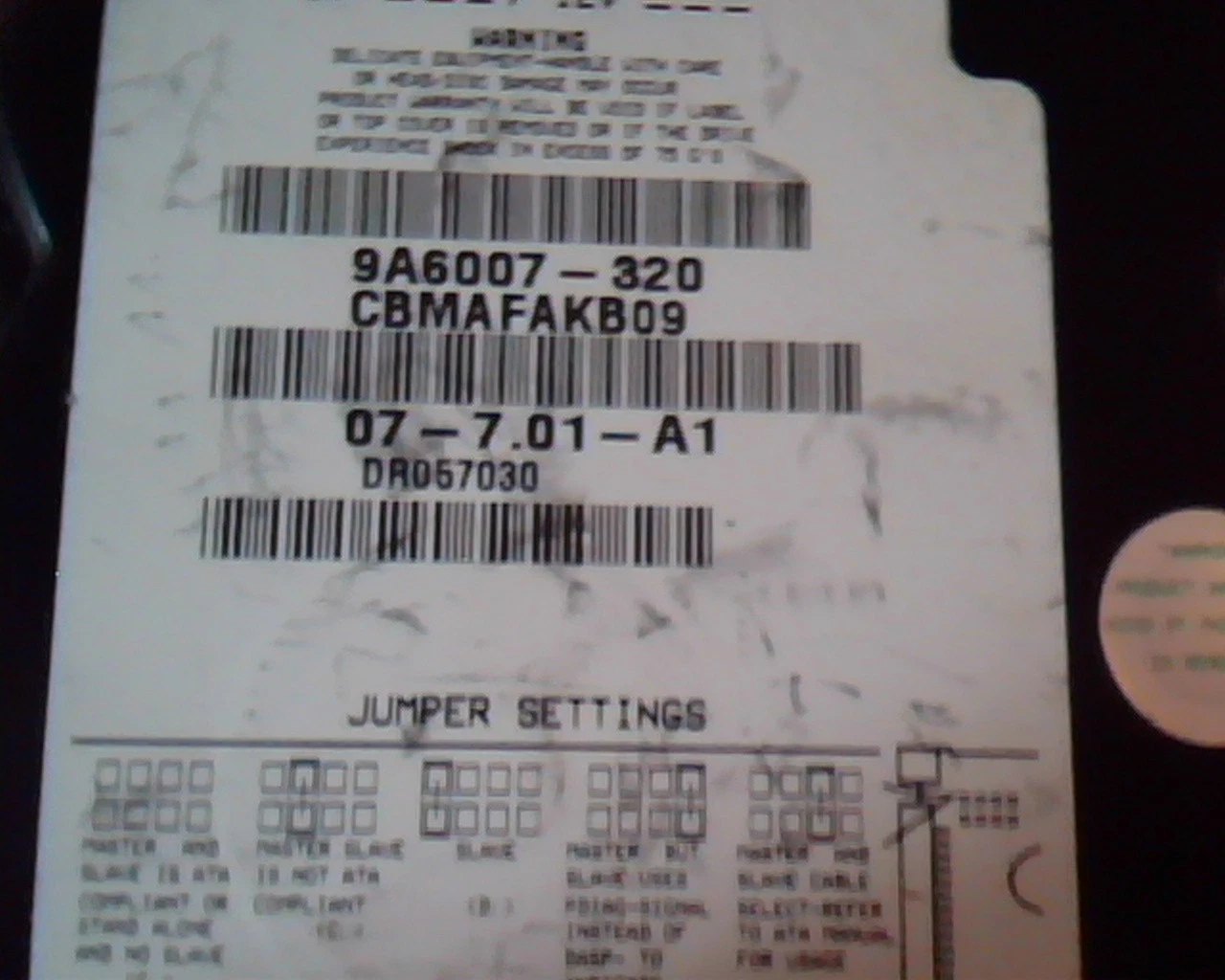 Hard Disk Drive IDE Seagate ST3491A Medalist 9A6007-320 07-7.01-A1 - image 2
