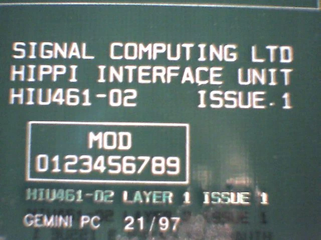 Signal Computing Ltd. HIPPI Interface Unit HIU461-02 GEMINI PC PCI Card - image 3