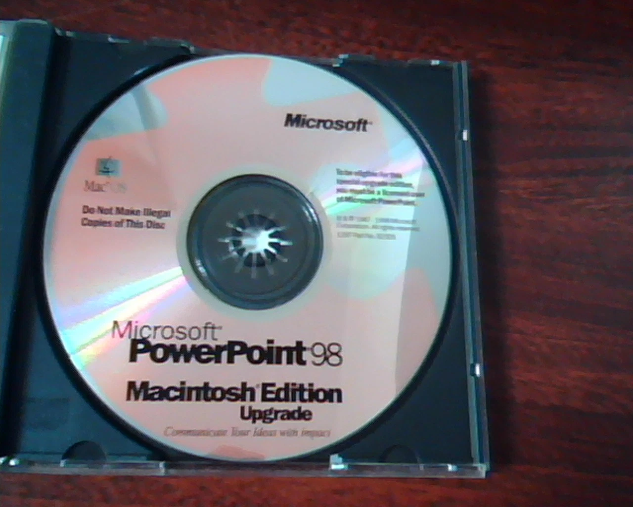CD Microsoft Powerpoint 98 Macintosh Edition Mac OS WITH Cd key X03-63446