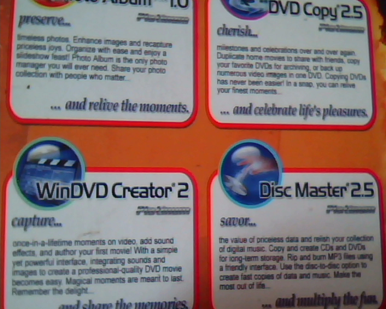 ASUS WinDVD Suite interVideo PhotoAlbum 1.0 Creator DVD Copy Master M579 - image 5