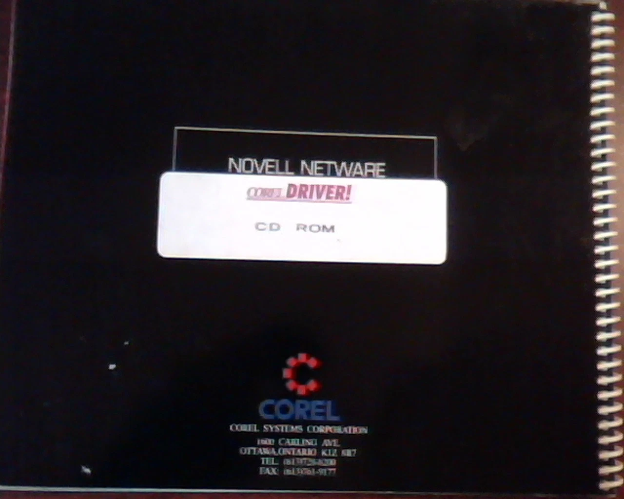 CorelDriver Complete Optical Disk Interface Kit User Manual CD-ROM Corel - image 2