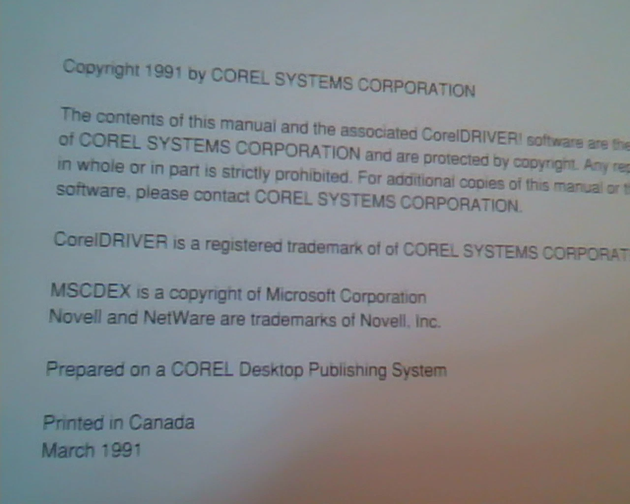 CorelDriver Complete Optical Disk Interface Kit User Manual CD-ROM Corel - image 3