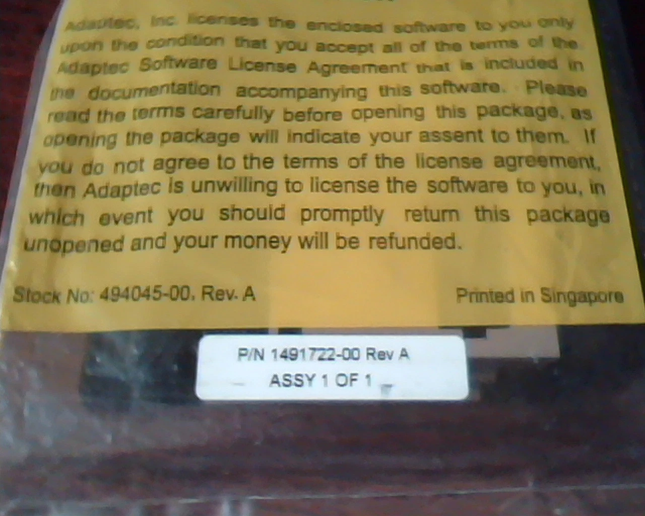 Floppy Diskette Adaptec SlimSCSI drivers and Utility v2.0 1490040-00 SEALED - image 3