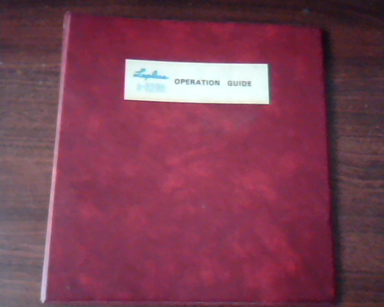 Laplus A-6200 Operation Guide Laptop Personal Computer Manual Binder Vintage