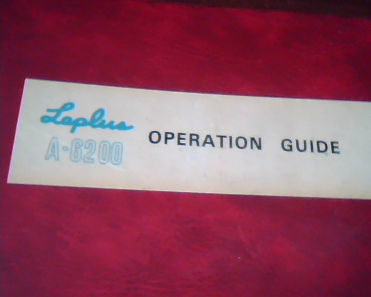 Laplus A-6200 Operation Guide Laptop Personal Computer Manual Binder Vintage - image 2
