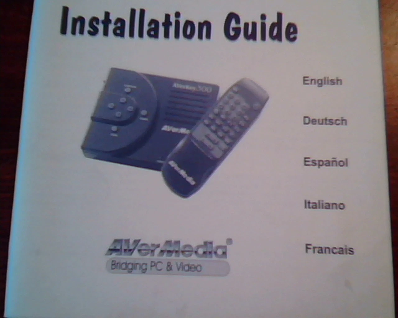 AVerMedia AVerKey300 Installation Guide 5 languages Bridging PC and Video Manual - image 3