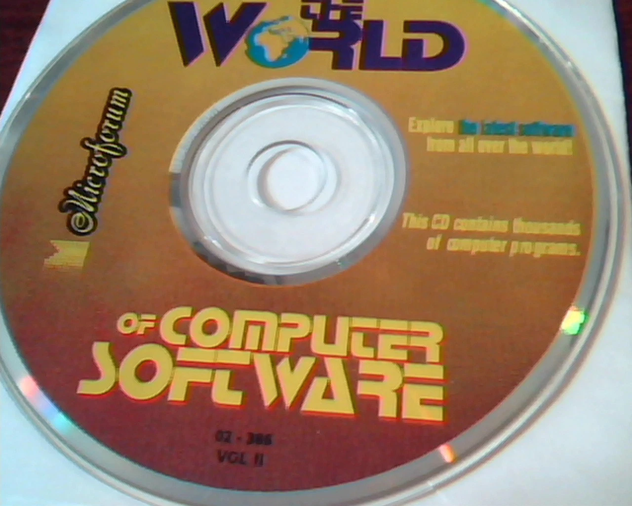 CD The World of Computer Software Microforum programs Vol II 2 02-386 - image 2