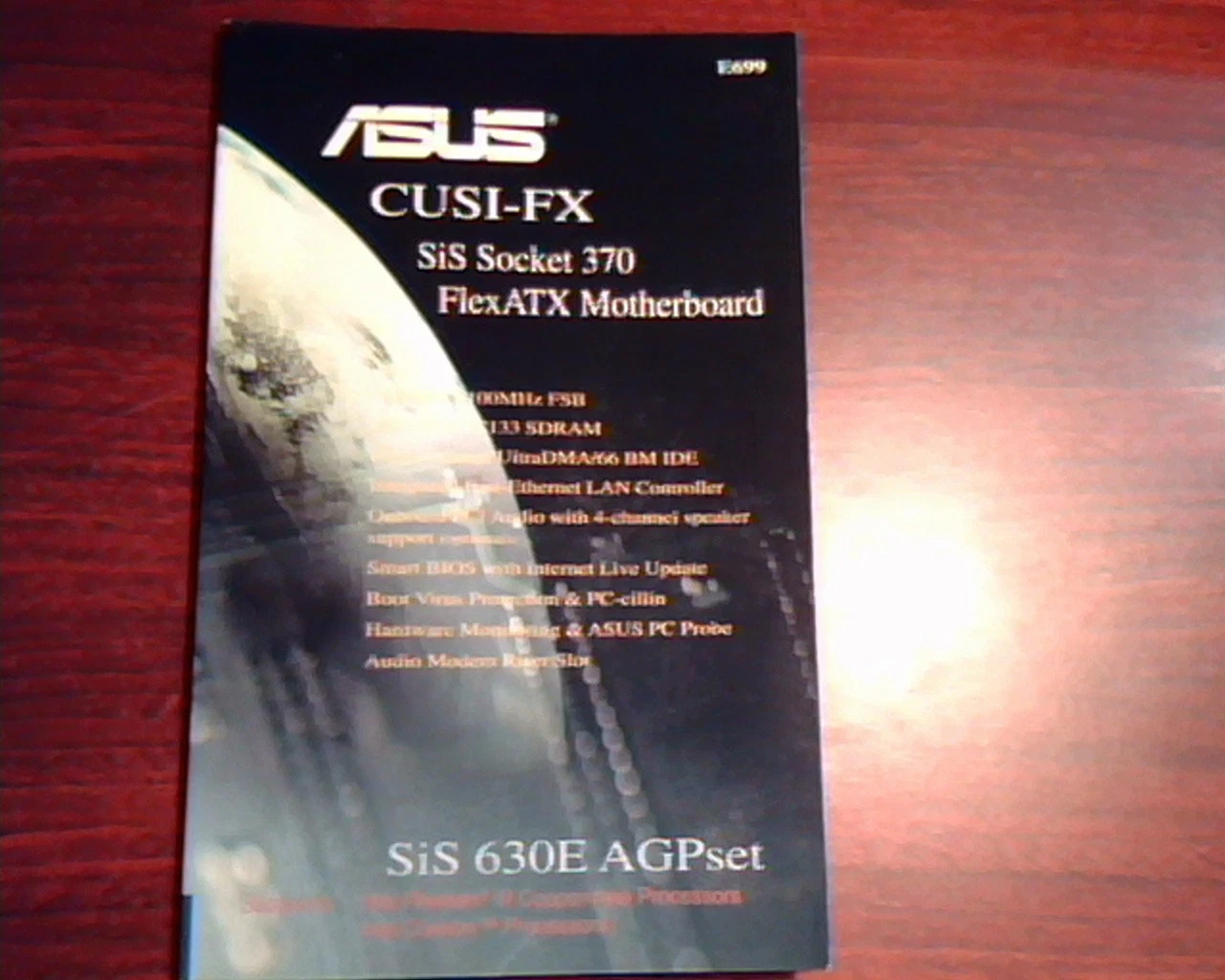 ASUS CUSI-FX SiS Socket 370 FlexATX Motherboard630E AGPset User's Manual E699