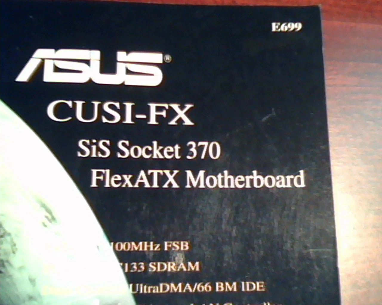 ASUS CUSI-FX SiS Socket 370 FlexATX Motherboard630E AGPset User's Manual E699 - image 2
