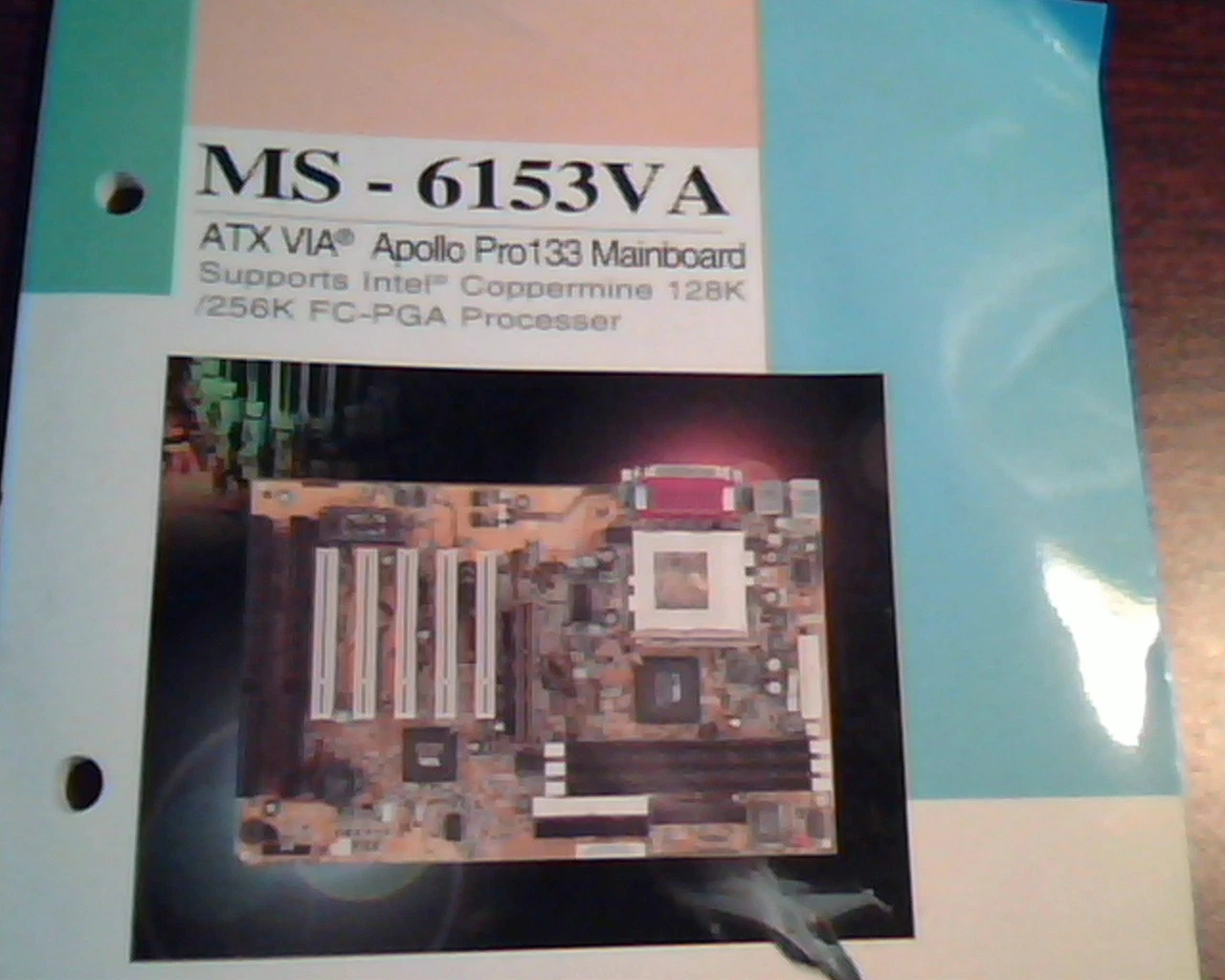 MS-6153VA ATX VIA Apollo Pro133 Mainboard User's Manual Intel Coppermine 128K - image 2