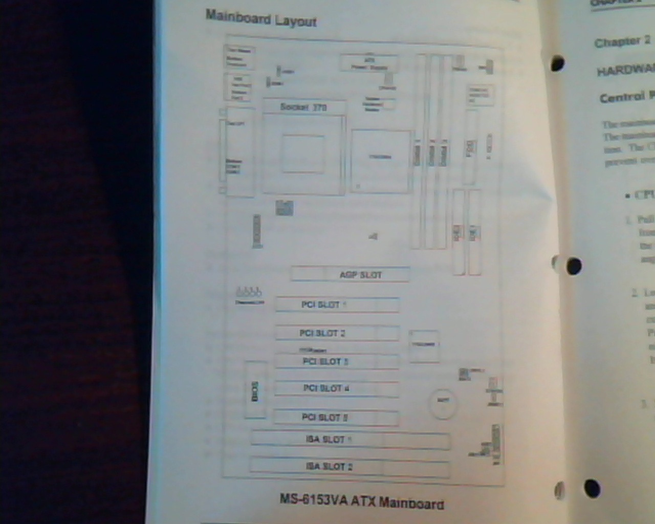 MS-6153VA ATX VIA Apollo Pro133 Mainboard User's Manual Intel Coppermine 128K - image 4