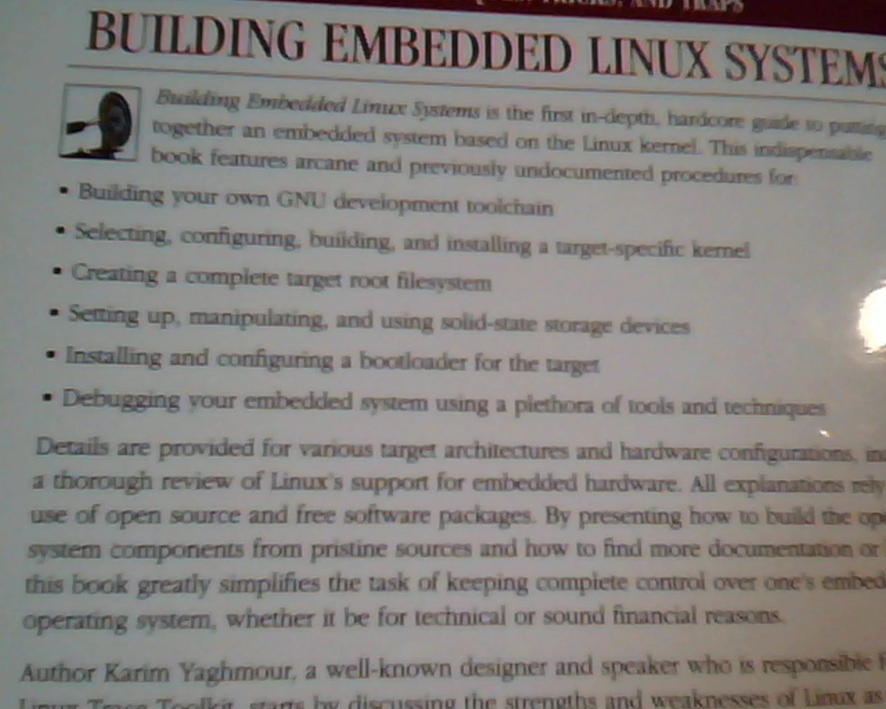 Building Embedded Linux Systems Karim Yaghmour Book 0-596-00222-X 2003 - image 4