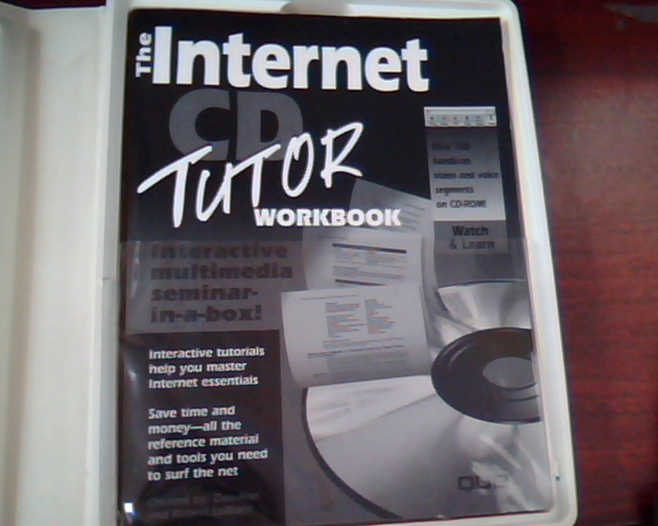 The Internet CD Tutor QUE 0-7897-0285-1 Workbook and CD FTP Archie Gopher - image 4