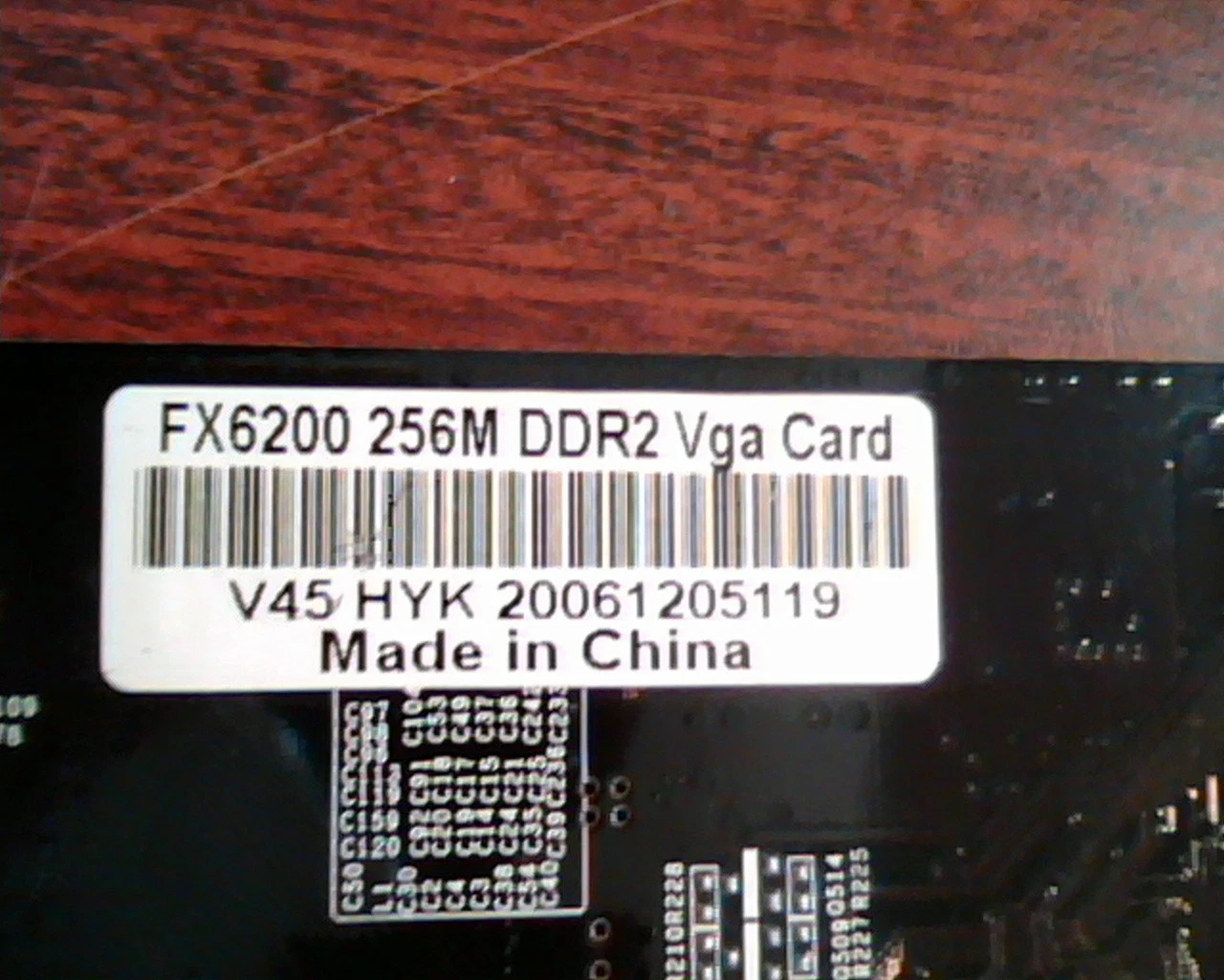 AGP card FX6200 256M DDR2 VGA Card V45 HYK 20061205119 Nivida GeForce Video - image 5