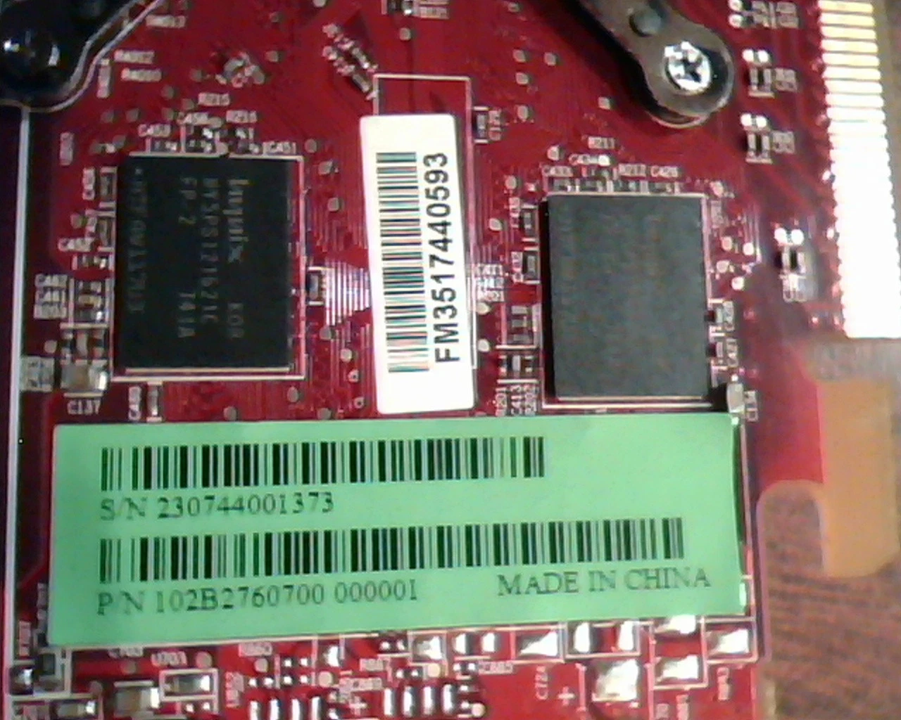 PCI-E Express ATI Radeon Graphics 109-B27631-00 102B2760700 B276 S-Video DVI - image 3