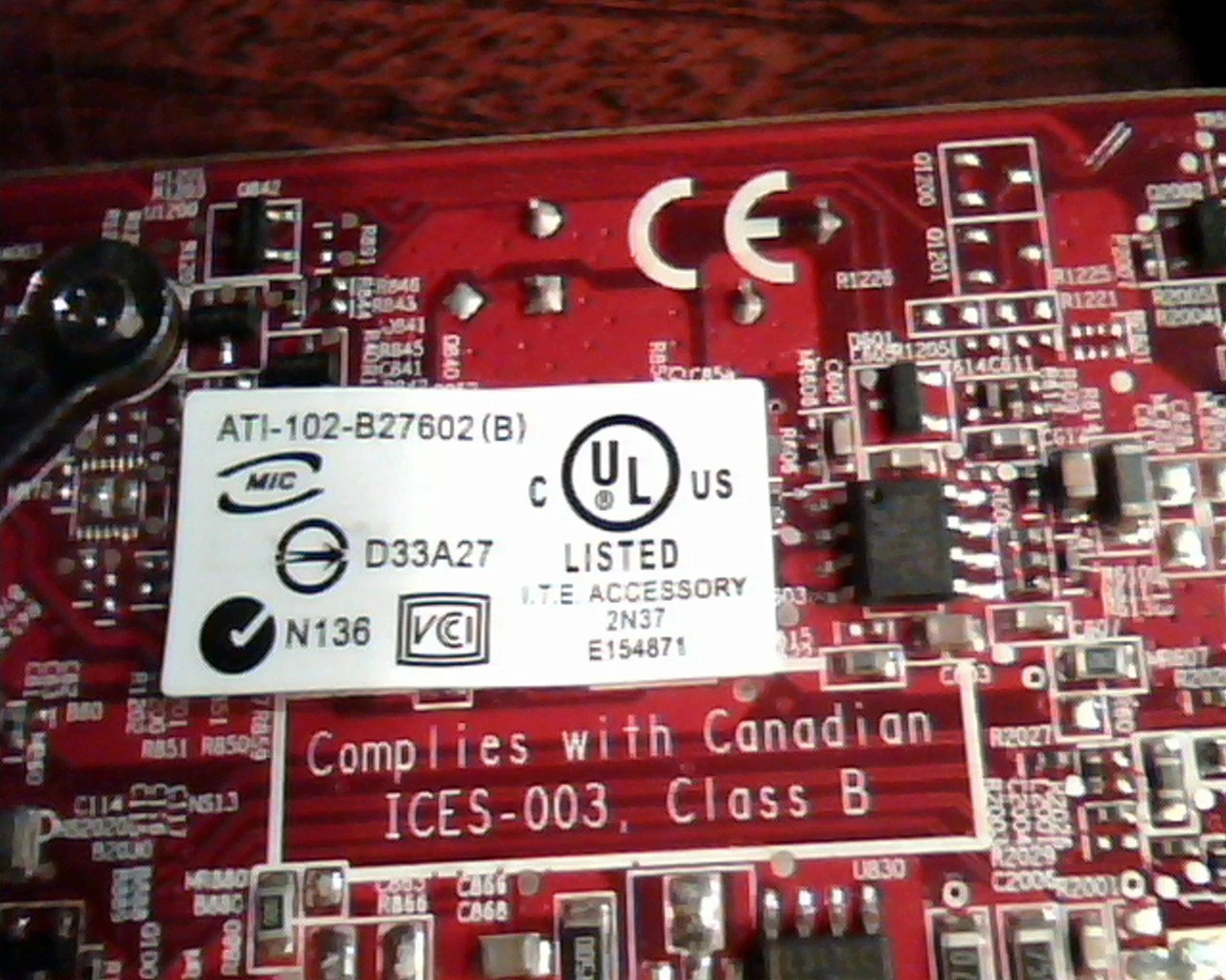 PCI-E Express ATI Radeon Graphics 109-B27631-00 102B2760700 B276 S-Video DVI - image 5