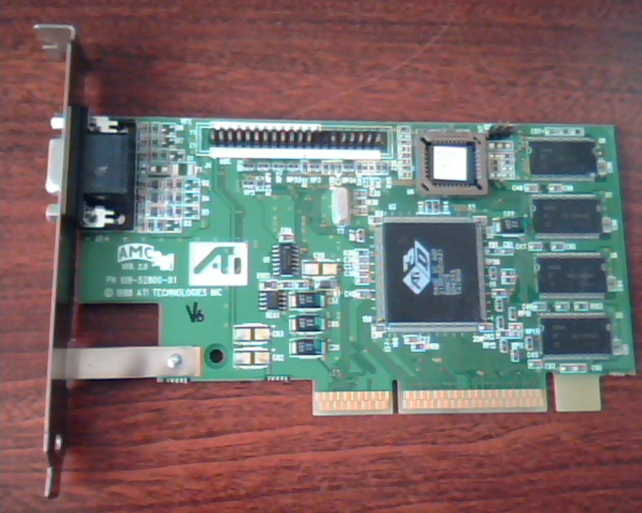 AGP card ATI Rage IIC 109-52800-01 B8W76 VGA 1025281301 N625 Rage2C
