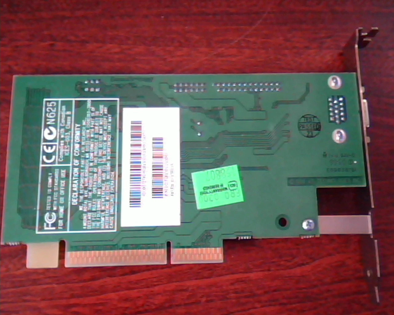 AGP card ATI Rage IIC 109-52800-01 B8W76 VGA 1025281301 N625 Rage2C - image 5