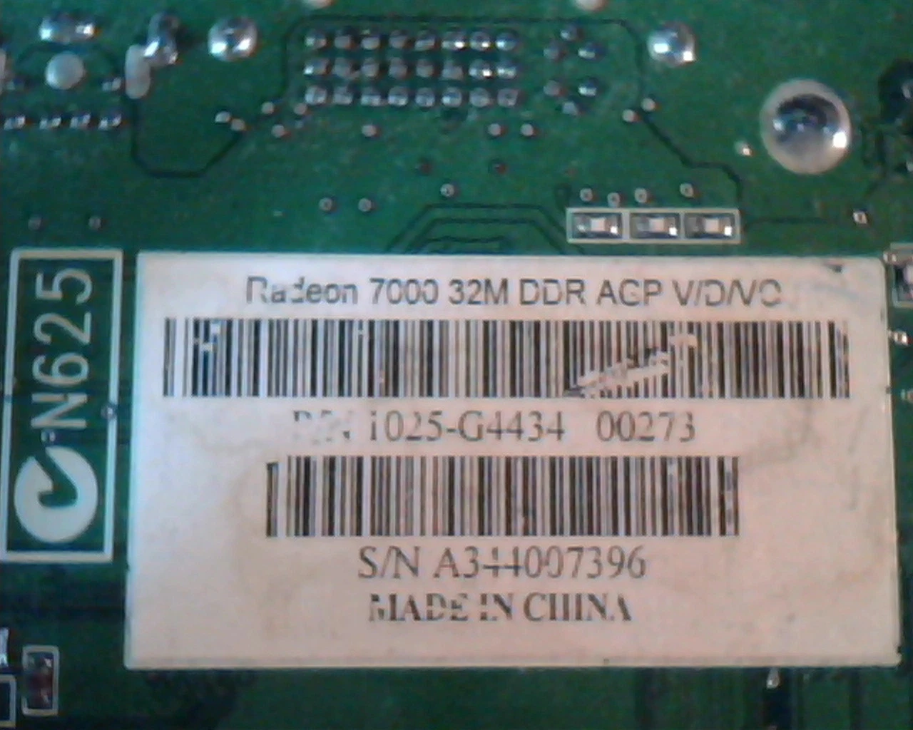 Video Graphic Card AGP ATI Radeon 7000 32M DDR V/D/VO 109-78500-00 DVI VGA S-Vid - image 3