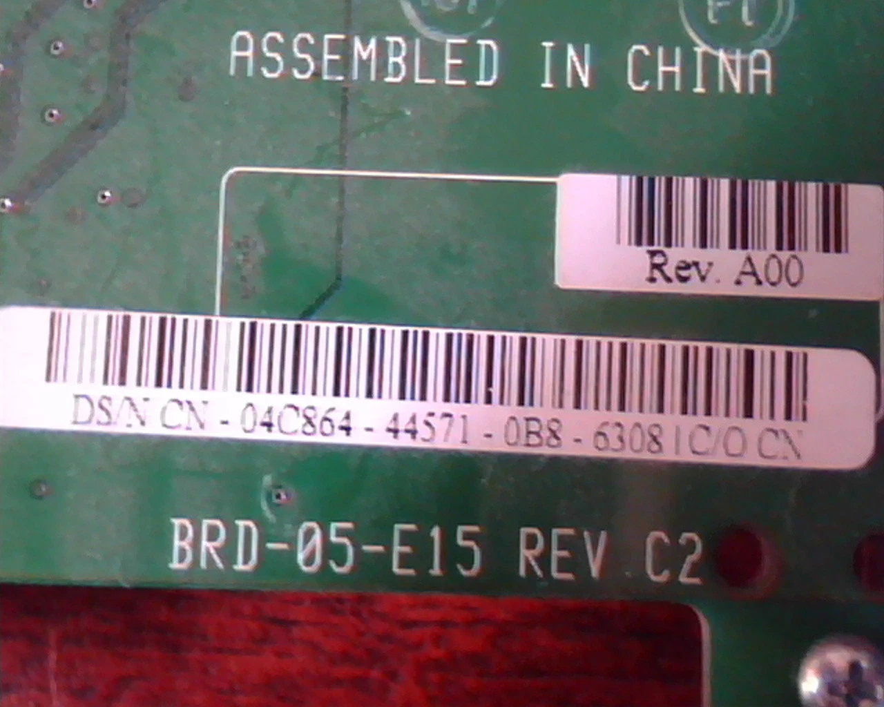 AGP card BRD-05-E15 Rev C2 Dell 32MB 04C864 VGA - image 4