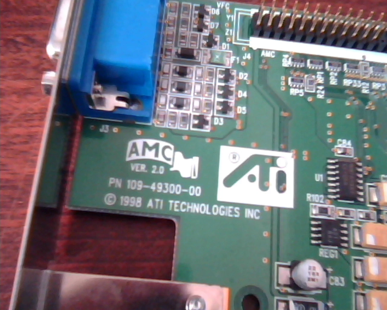 AGP Video Graphics Card ATI 109-49300-00 Rage IIC 4MB AMC Ver 2.0 VGA - image 3