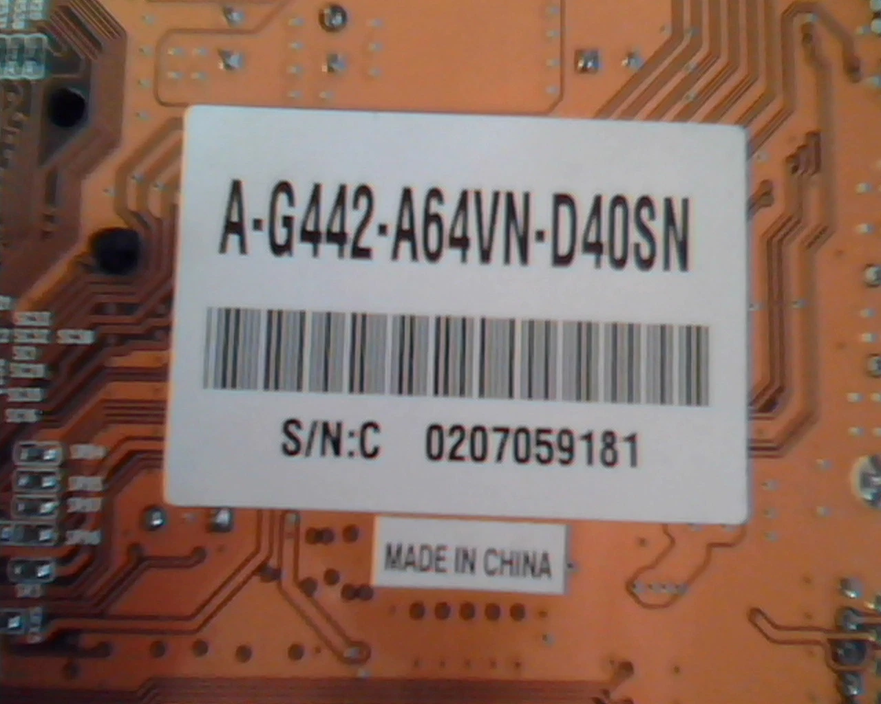 AGP card ASUS GeForce4 MX440 D64M A-G442-A64VN-D40SN S-Video VGA N622 - image 4