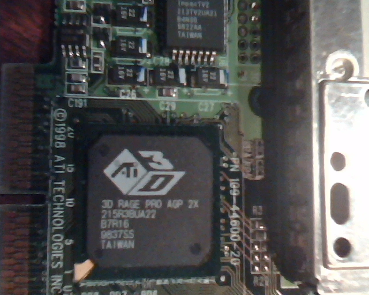 AGP card ATI 3D Rage Pro 2X 109-44600-20 AT-58SA-AIW-Pro 9012865-101814 A/V - image 3