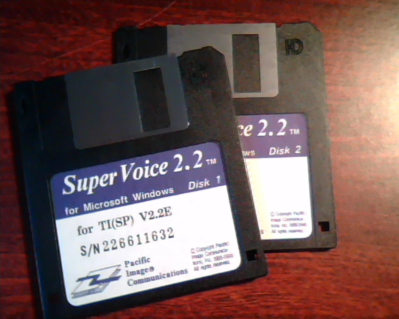 Floppy Disk SuperVoice 2.2 for Windows Pacific Image Super Voice TI(SP) V2.2E