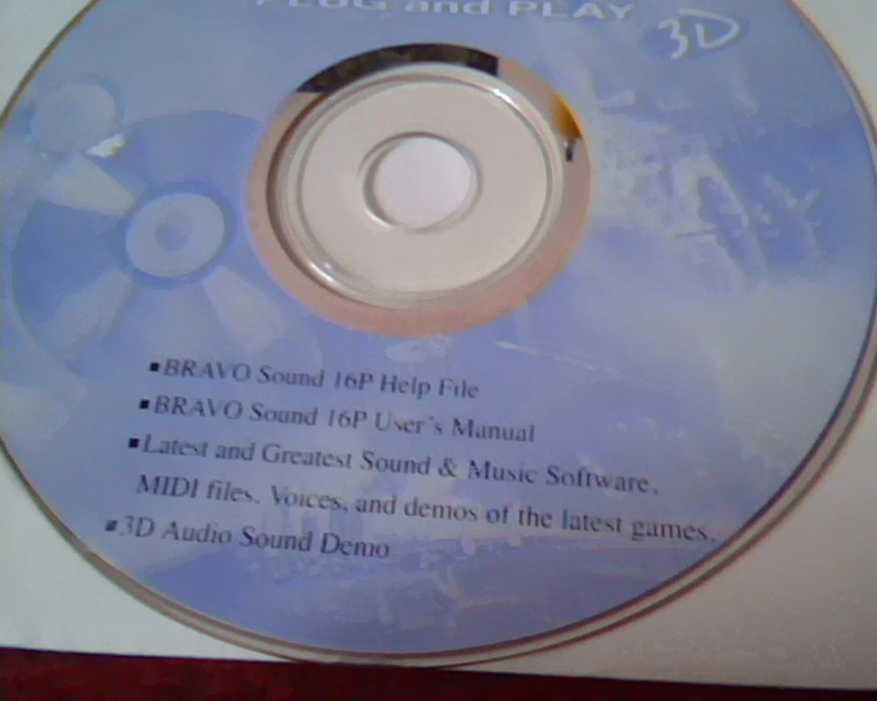 CD Bravo Sound 16P Plug and Play User Manual 3D Help file Sound Demo - image 2