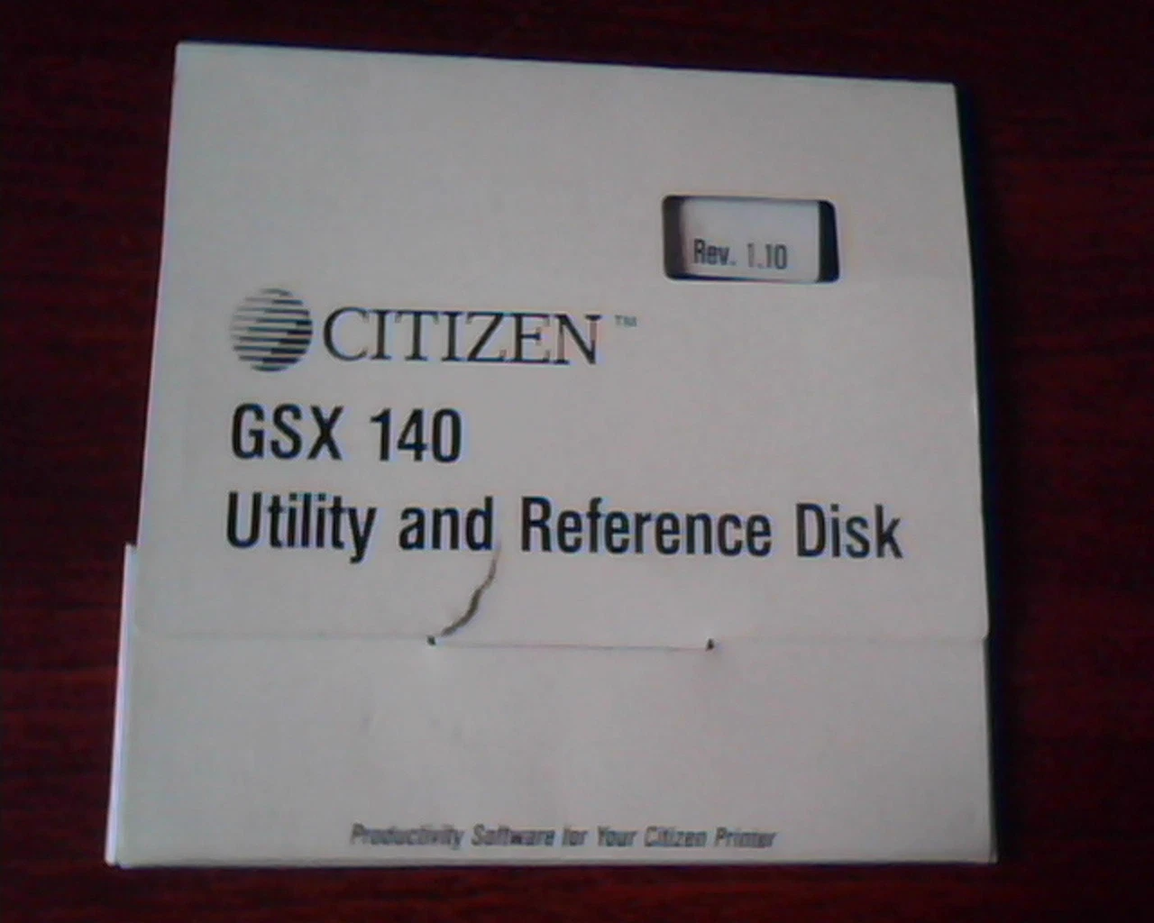 CD Citizen GSX 140 Utility and Reference Disk Rev 1.10 - for Citizen printer