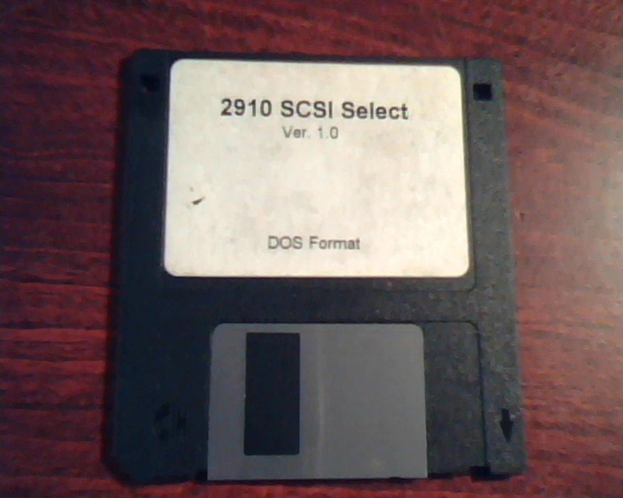 Floppy Disk 2910 SCSI Select Ver 1.0 DOS Format