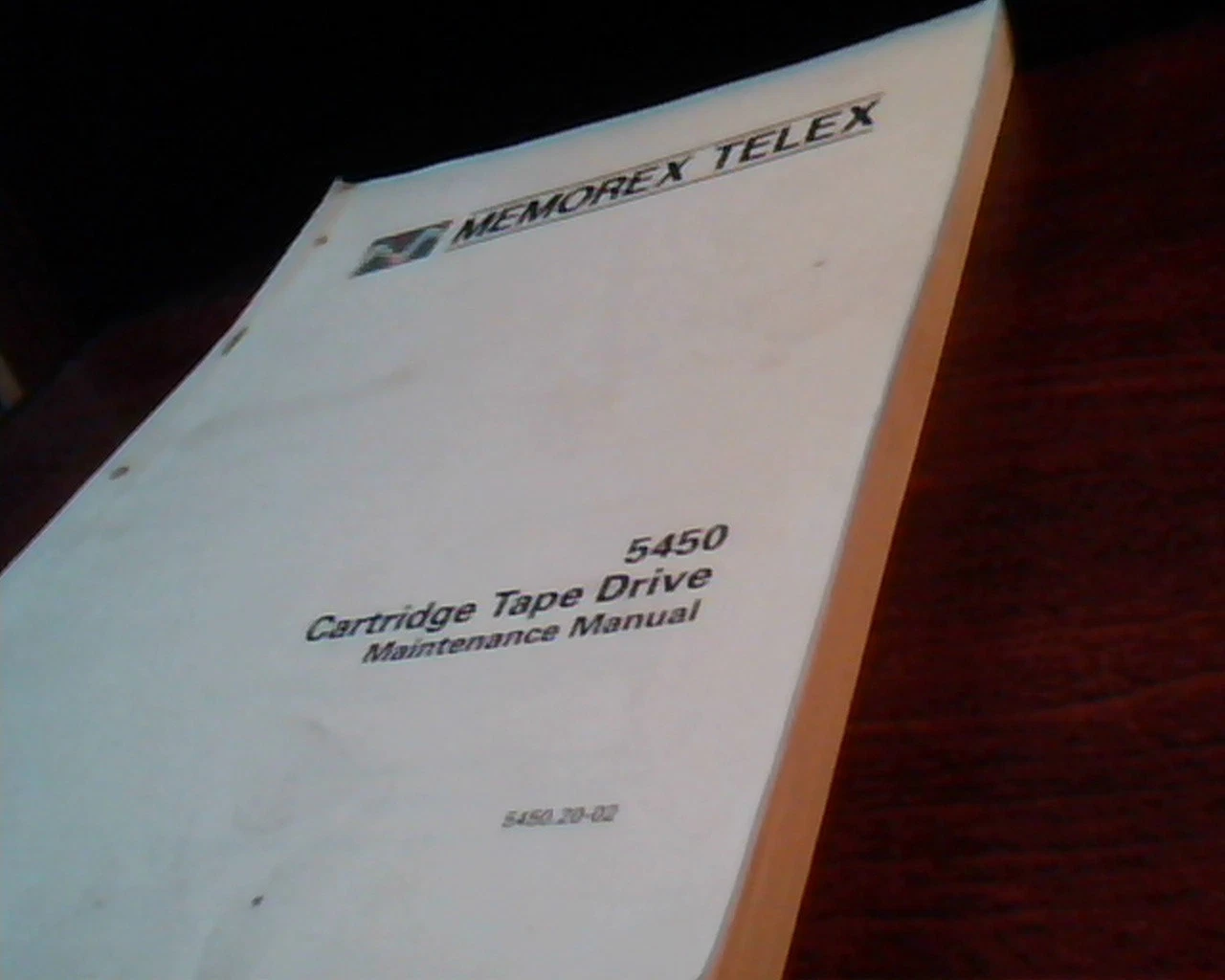 Memorex Telex 545 Cartridge Tape Drive Maintenance Manual 5450.20-02 Booklet - image 2