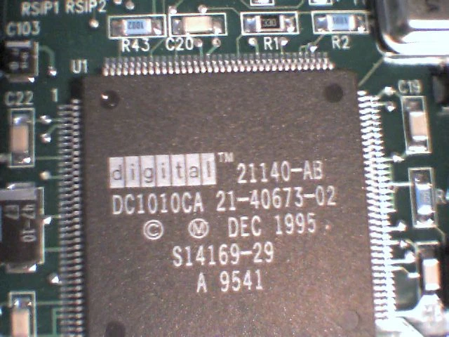 Cogent 10-100 Fast Ethernet Network Card EM110-TX-PCI 110001-0301 DEC 21140-AB - image 8