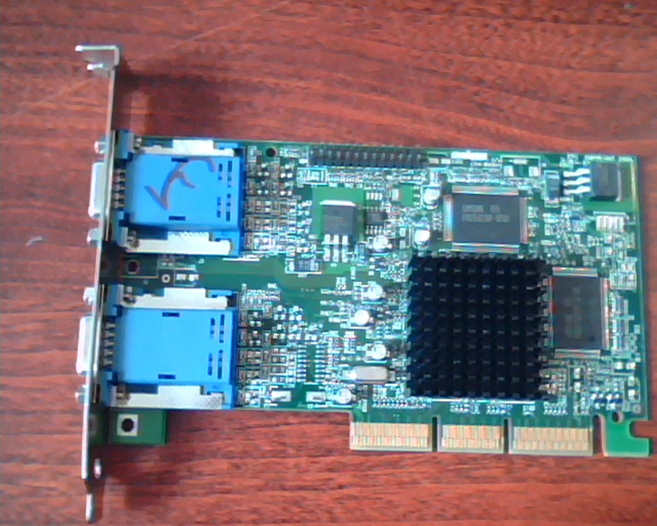AGP card Matrox 971-0302 Rev A MGI G45FMDHA32DB Dual VGA