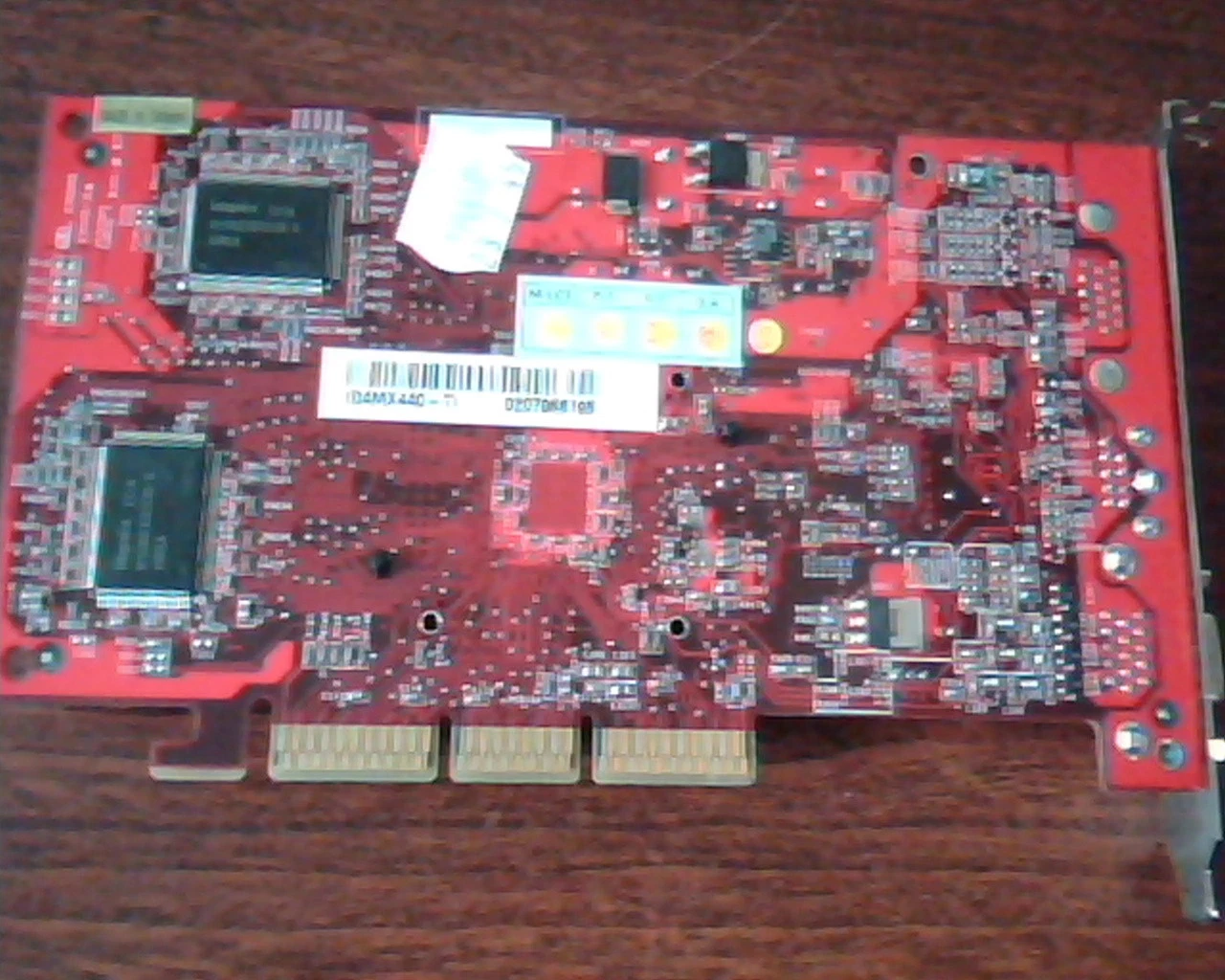 AGP card 8866 Ver 100 G4MX440-T 0207068198 VGA TV-out N1996 MSI - image 4
